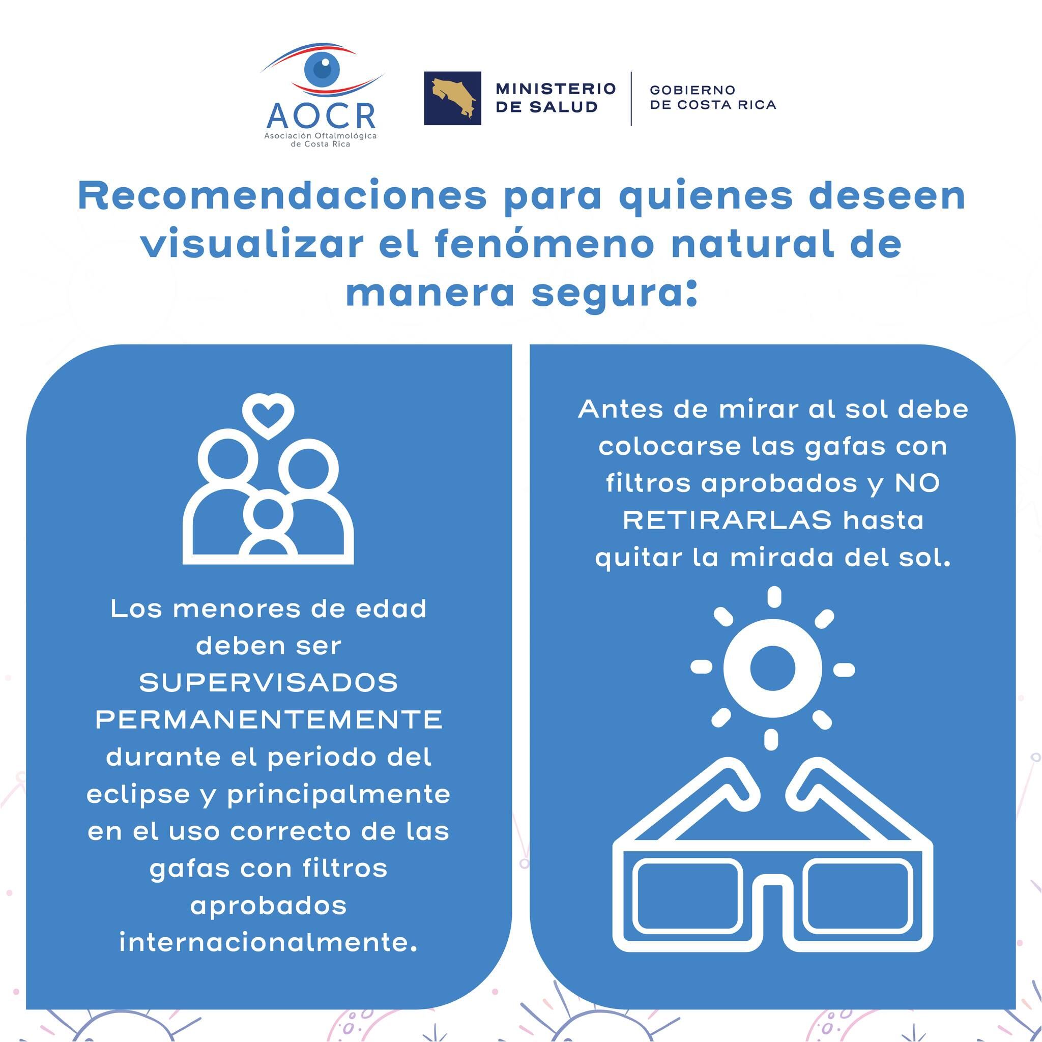 Recomendaciones del Ministerio de Salud para ver el eclipse.
