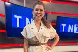 Melissa Alvarado sufrió aparatosa caída en el set de Telenoticias (Video)