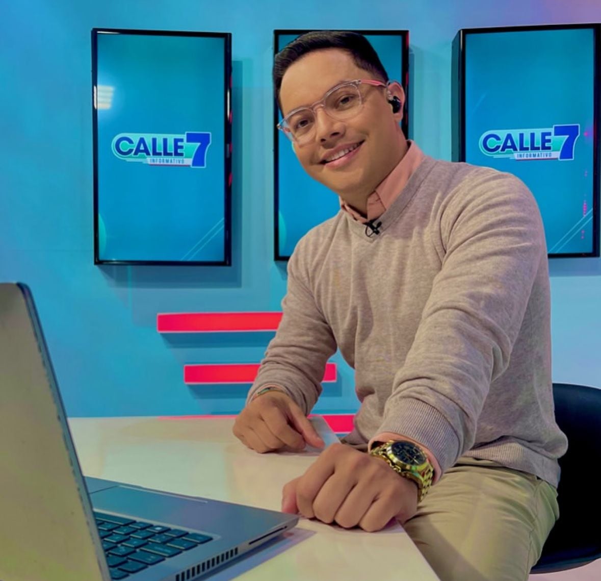 Pablo Campos Salas periodista de Canal 7