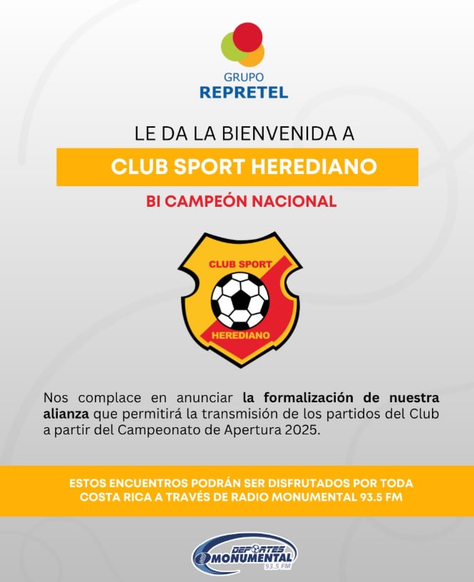 Club Sport Herediano llega a acuerdo con Repretel