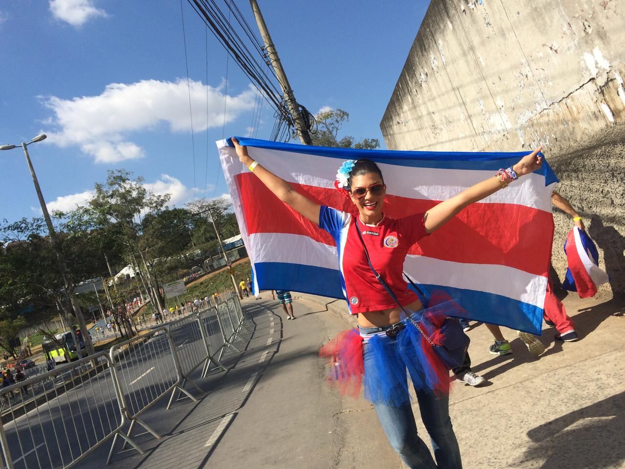 Sharon Segura, modelo y expresentadora de televisión en el mundial de Brasil 2014