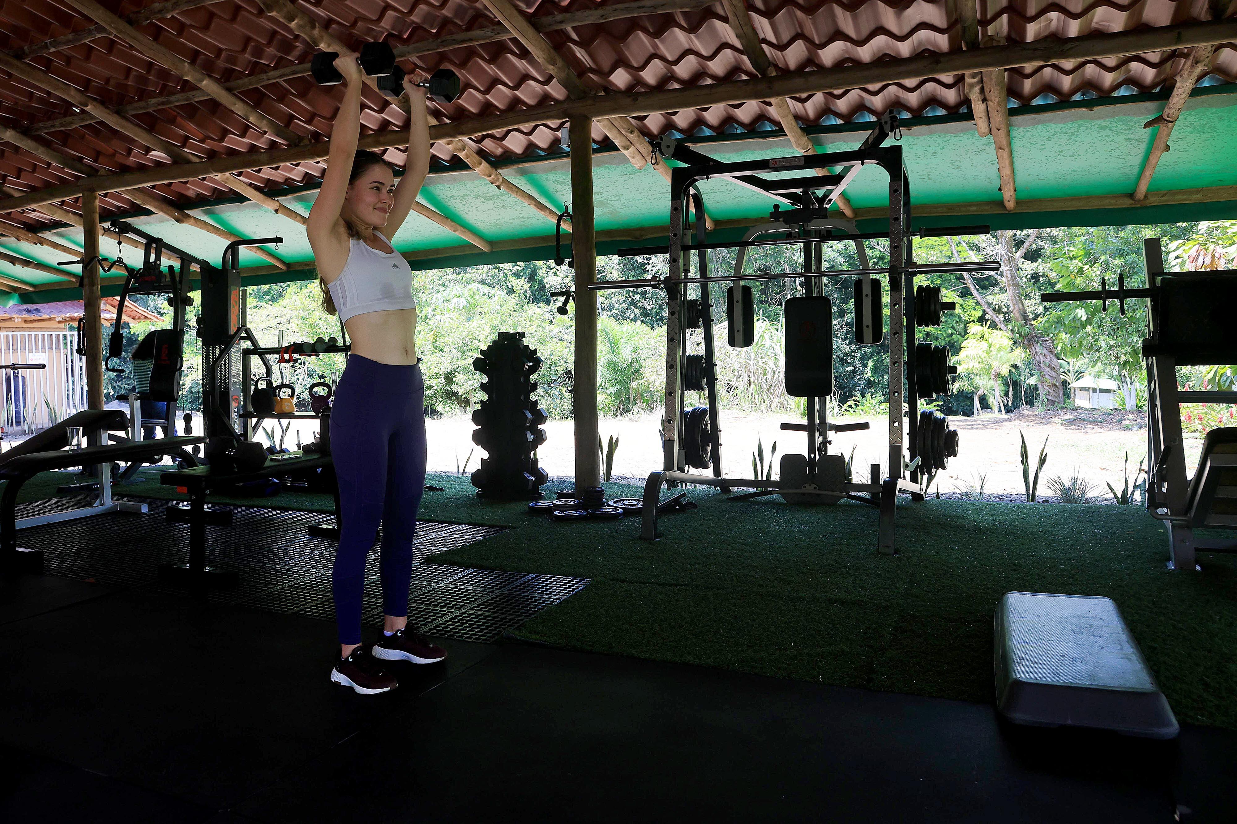 06/03/2024 Río Cuarto de Alajuela. Hotel del Bosque, ofrece caminatas por senderos naturales, servicio de restaurante, gimnasio, canchas y áreas al aire libre para practicar deporte, incluyendo una piscina natural. Foto: Rafael Pacheco Granados