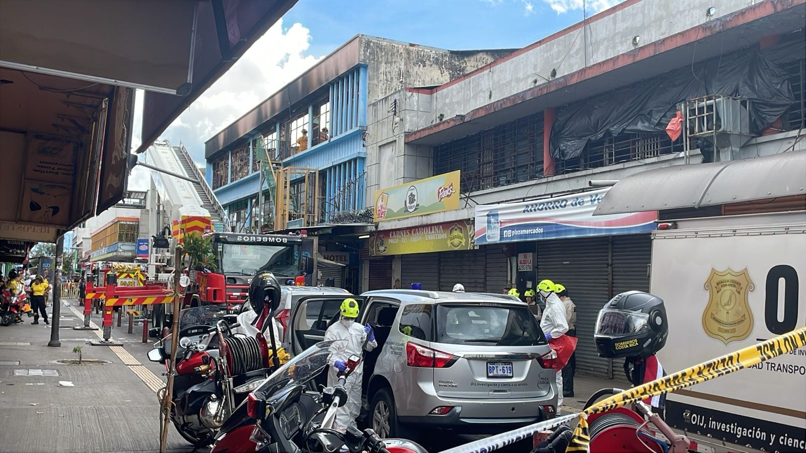 Incendio hotel en San José