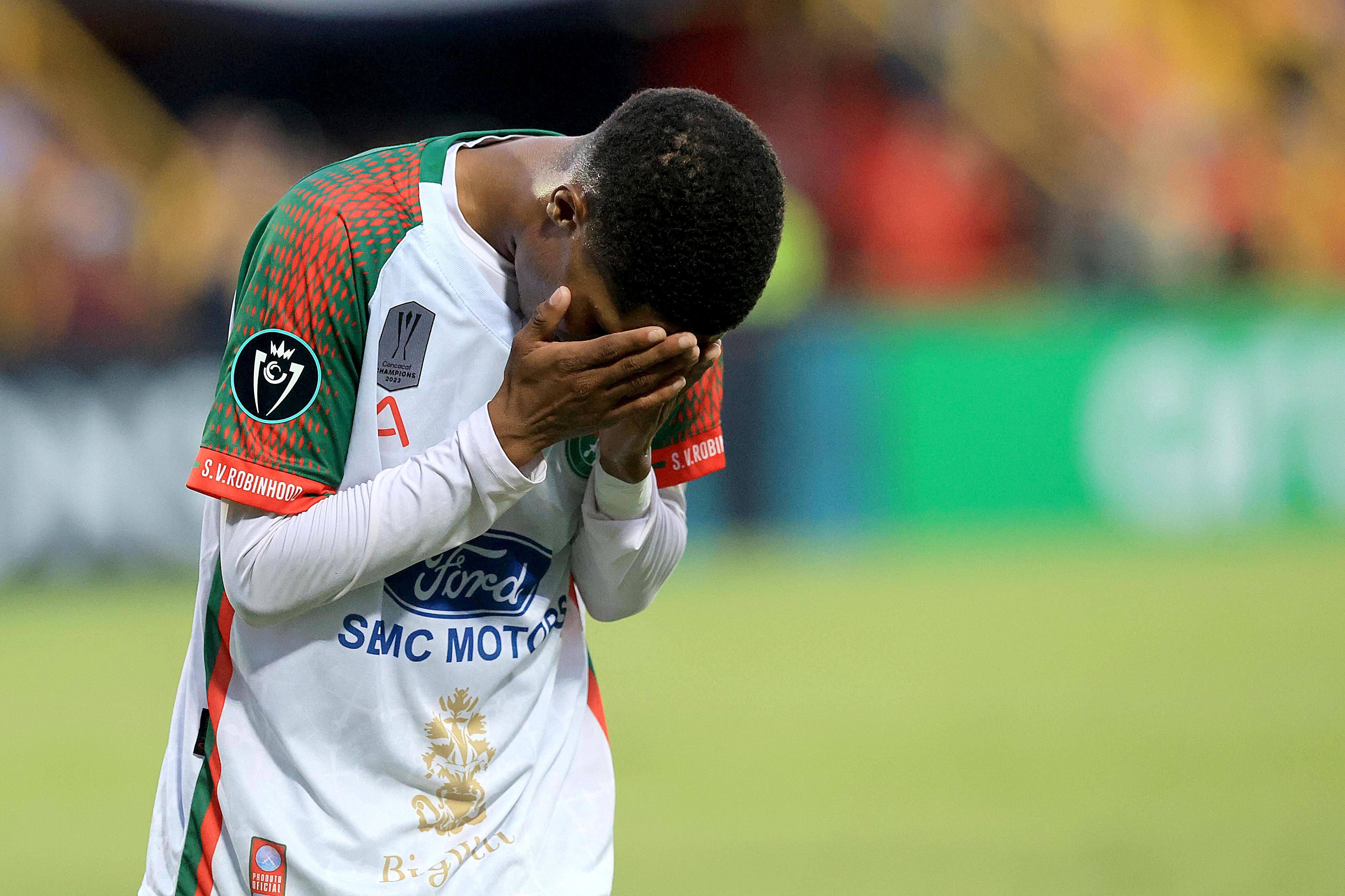 05/03/2024 Estadio Morera Soto, Alajuela. El Club Sport Herediano recibió al Robinhood de Surinam, en partido de octavos de final, Copa de Campeones de Concacaf. Foto: Rafael Pacheco Granados