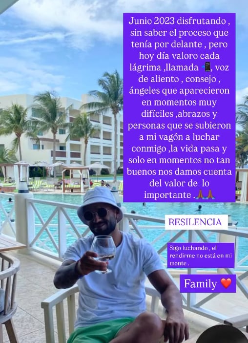 Este fue el mensaje que compartió Ricardo Blanco en sus redes sociales. Captura de imagen.