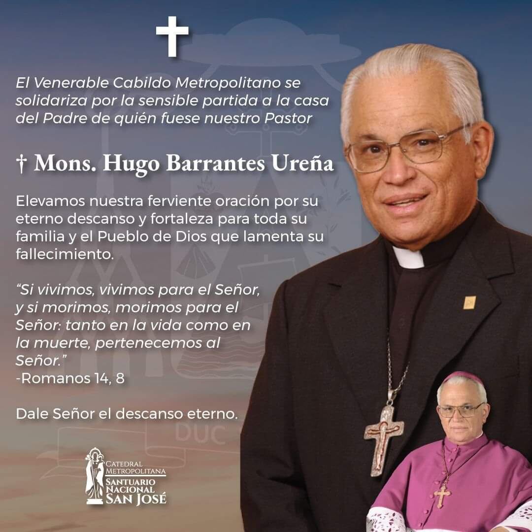 Monseñor Hugo Barrantes falleció