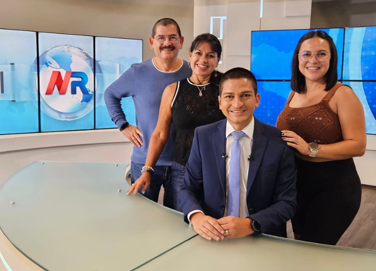 Periodista Andrés Ramírez, de Noticias Repretel. Facebook