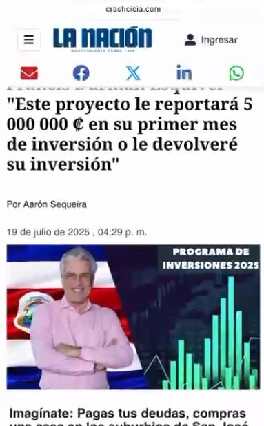 Esta es la supuesta noticia.