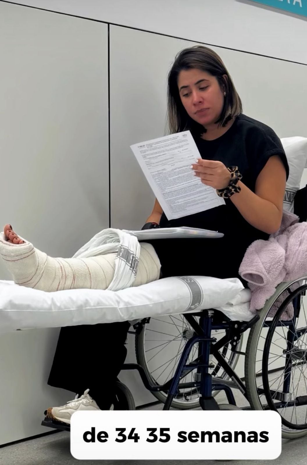Así estaba Gabriela Durán cuando recibió el diagnóstico.