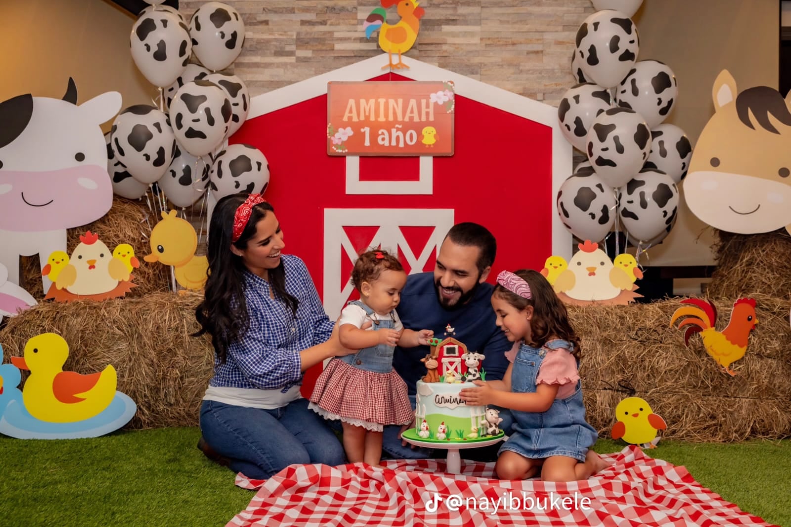 Nayib Bukele celebró el 8 de noviembre el primer cumpleaños de su hija Aminah