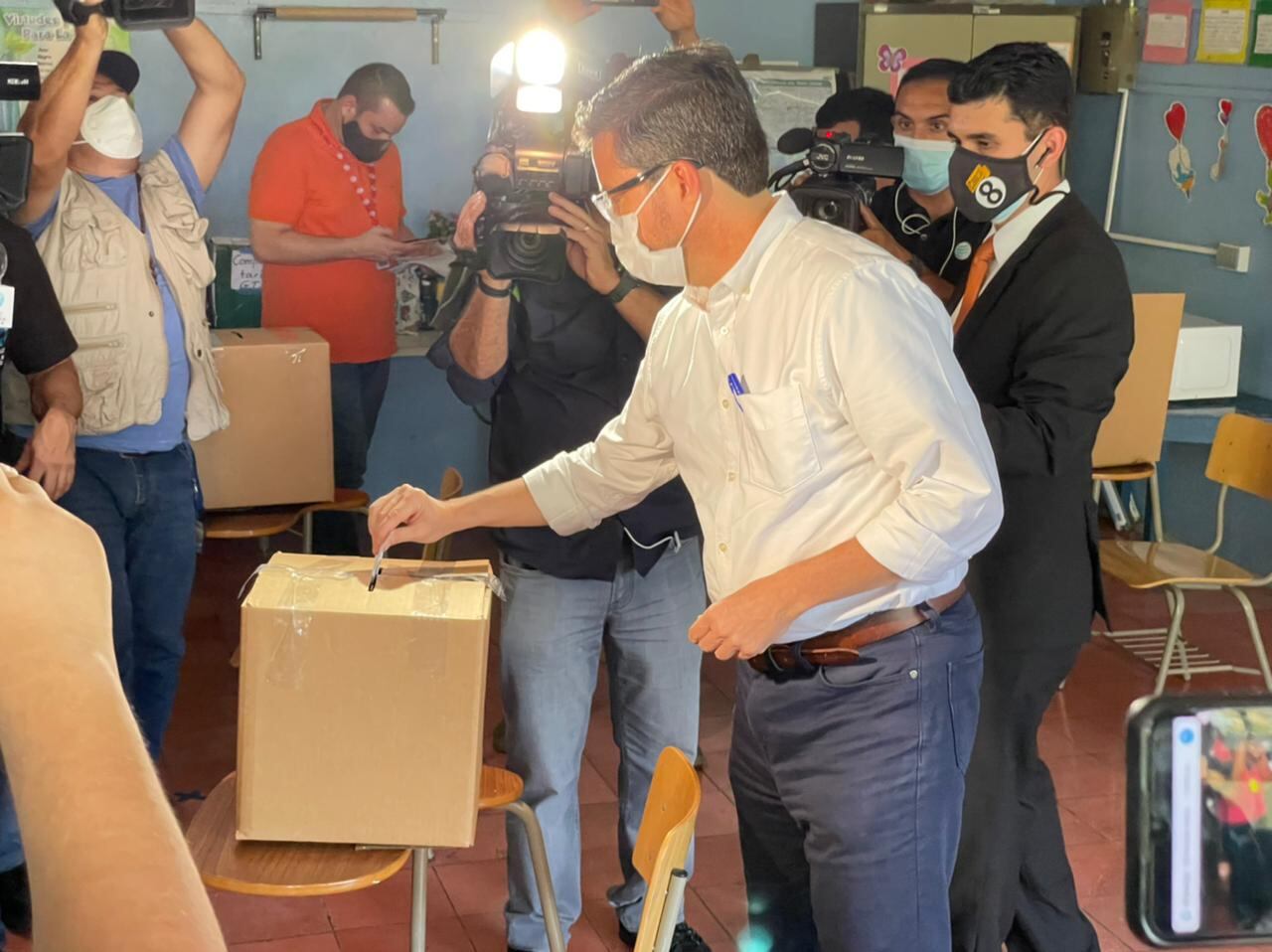 Pedro Muñoz votó en la convención del PUSC del 2021