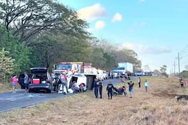 Choque múltiple en Cañas: Cruz Roja señala quién sería la víctima de accidente entre cuatro carros y una moto