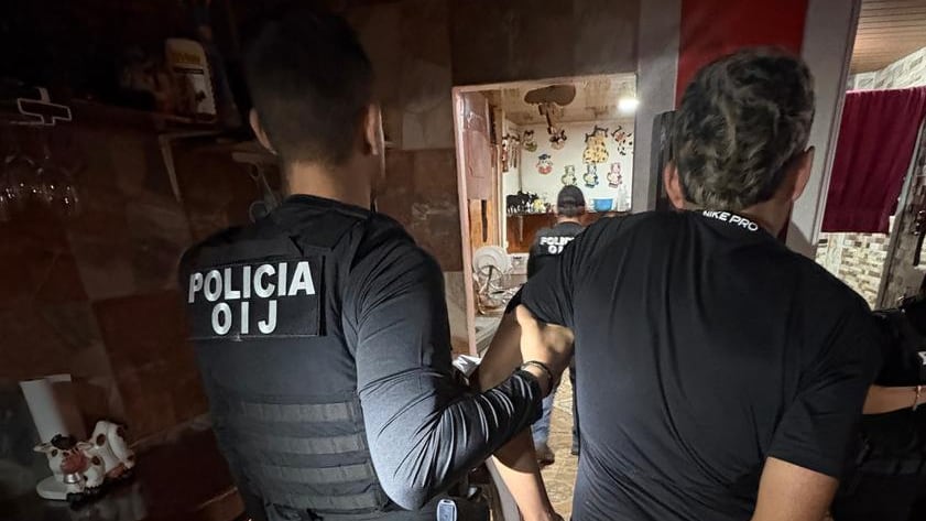 Los integrantes de una banda criminal conocida como Los Myrie recibió un golpe desde primeras horas de la madrugada de este miércoles 2 de abril. Foto: OIJ
