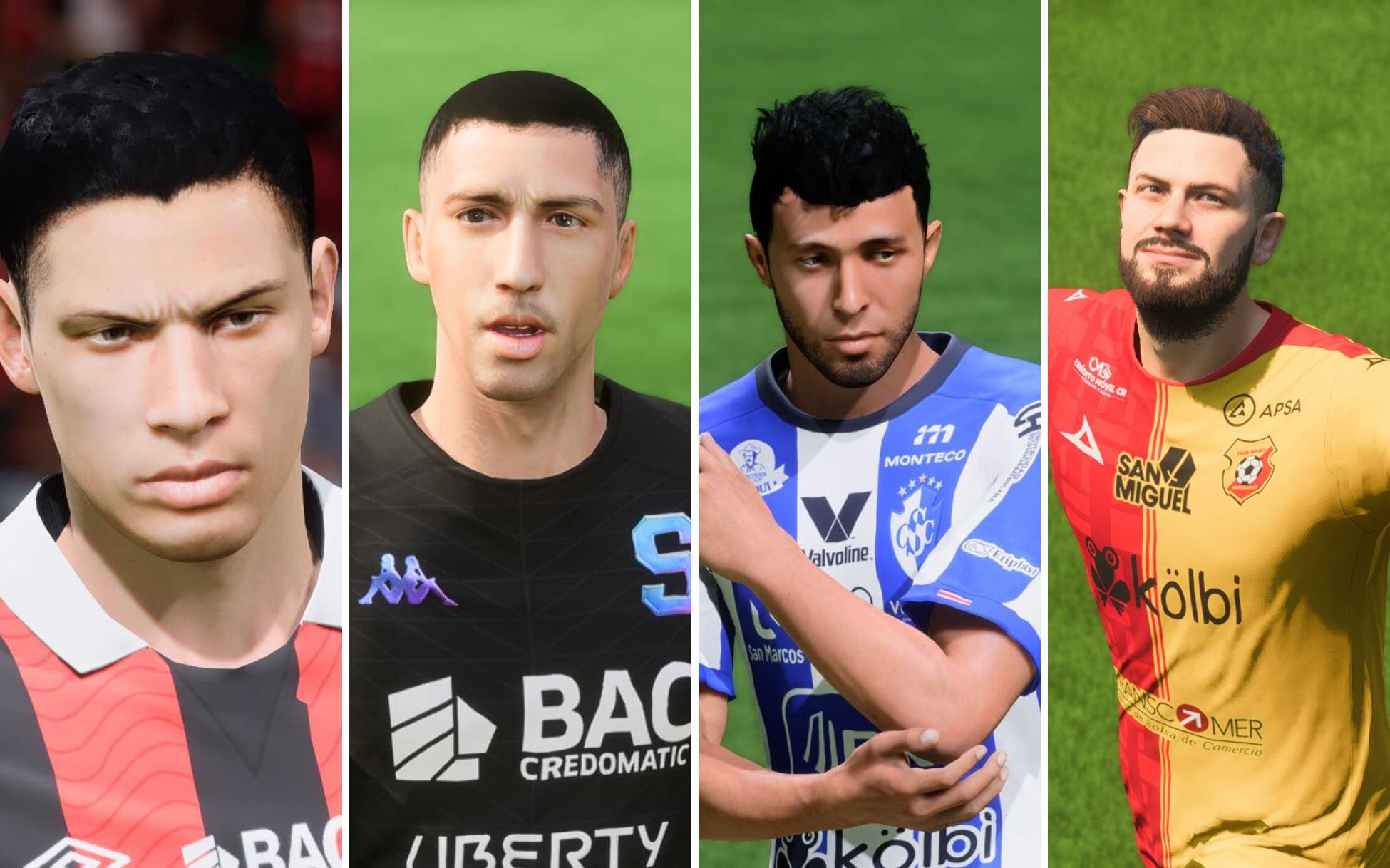 Saprissa, Alajuelense, Cartaguinés y Herediano son los nuevos inquilinos de EA Sports FC 24. Crédito: Facebook de Fifa CR.