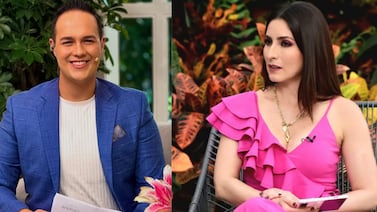 Natalia Monge, de Teletica, y Rafa Pérez, de Repretel, se encontraron y se dijeron varias cositas