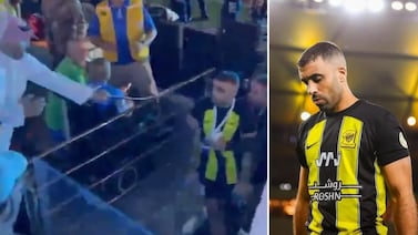 Vea cómo un aficionado agarró a latigazos a un jugador en Arabia