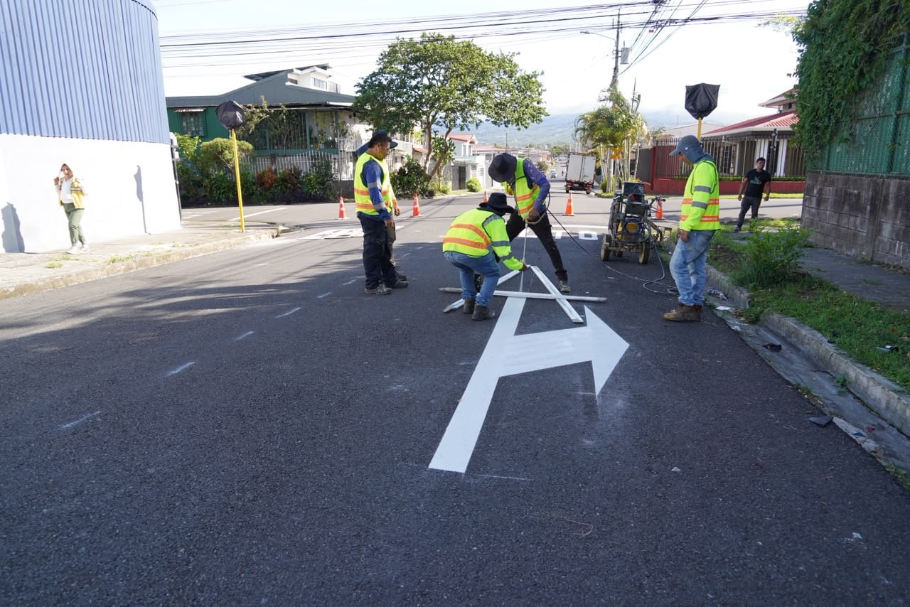 Municipalidad de Tibás inició reordenamiento vial