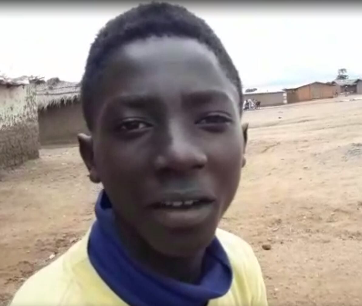 “Keylor Navas” también es el portero titular de la selección de refugiados de África, en Malaui. En la foto, David.