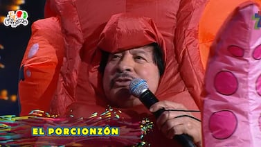 Disfraz del Porcionzón en El Chinamo le jugó una mala pasada este miércoles