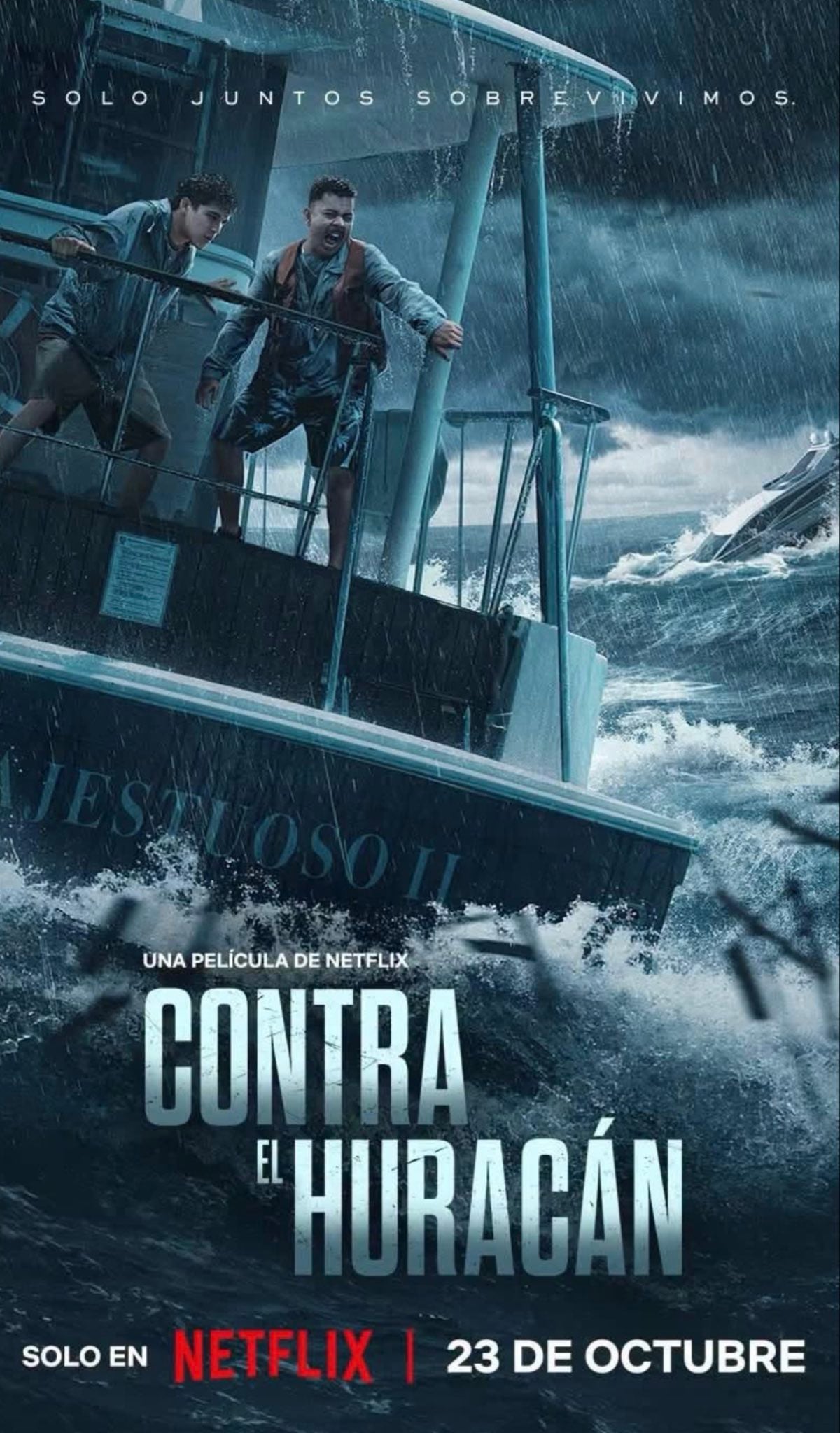 Contra el huracán, película de Netflix, está inspirada en dos marineros que sobrevivieron al devastador huracán Otis en México.