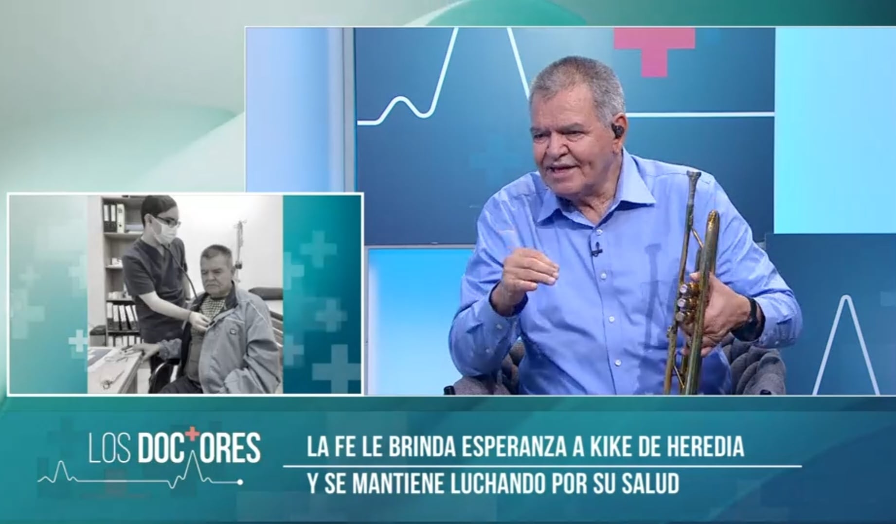 Kike de Heredia estuvo de invitado en el programa Los Doctores de Teletica junto a la periodista Susana Peña.