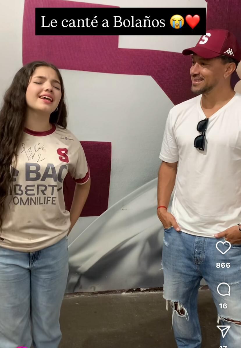 Sarita Barboza le dedicó una canción a Christian Bolaños, su ídolo del Saprissa