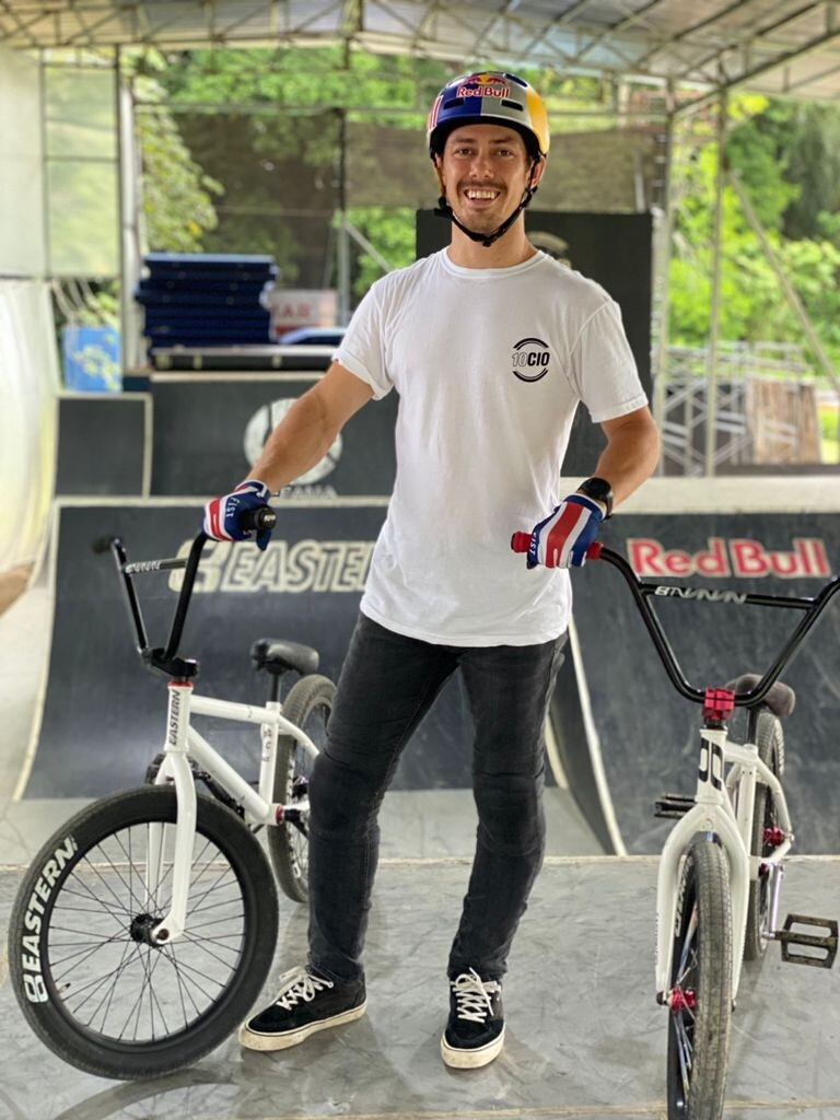 Kenneth Tencio, ciclista costarricense. Cortesía.