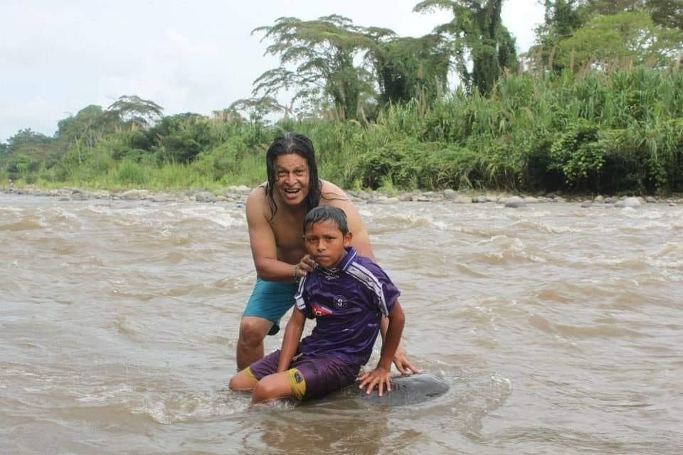 Benjamín el Indio Mayorga, disfruta mucho del río Telire. (Cortesía)