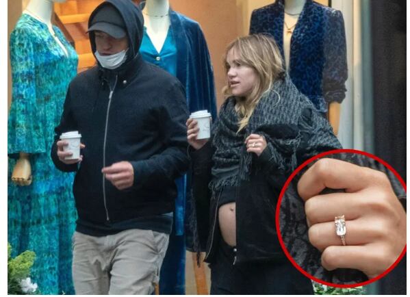 Robert Pattinson y Suki Waterhouse se comprometen un mes después de anunciar que esperan un hijo juntos. (Foto de TMZ)