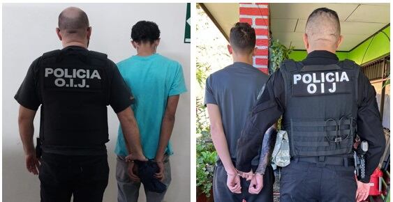 Los dos jóvenes fueron detenidos este viernes en Desamparados.