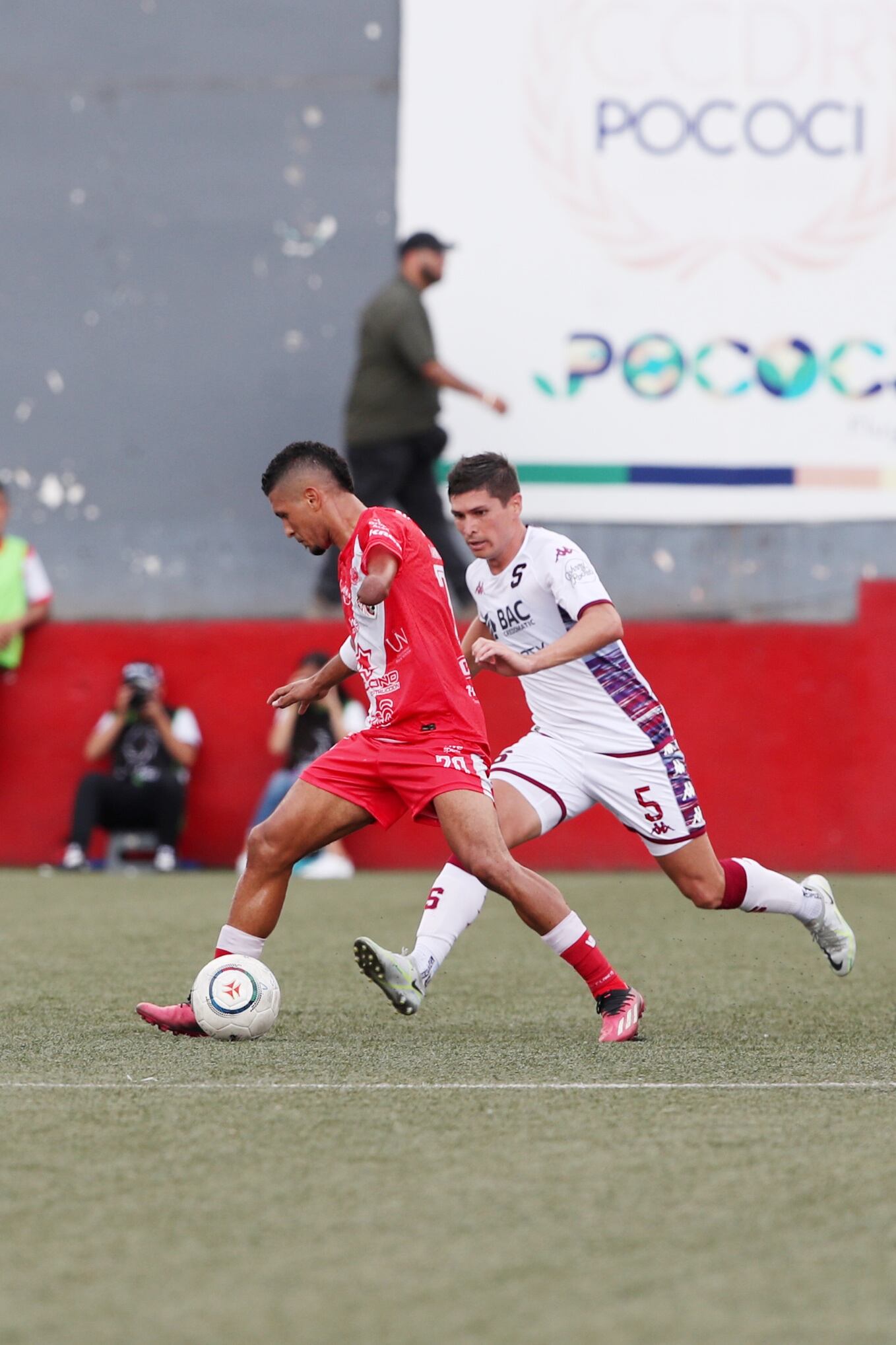 01/03/2024/ Juego entre Santos de Guapiles vs Deportivo Saprissa por el torneo Clausura de la Liga Promerica en el estadio Ebal Rodríguez / Foto John Durán
