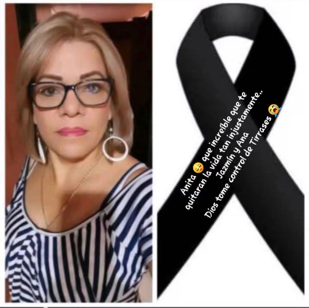 Imagen de Ana Camacho Sandí compartida en redes sociales. Vecina de Tirrases, era conocida cariñosamente como "Anita". Fotografía: