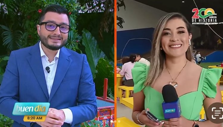 Periodista Brenda Calvo, en Teletica