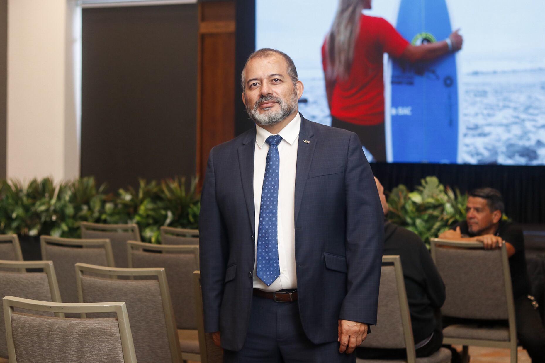 11/07/2024. Conferencia de prensa de Brisa Hennessy en el Santa Ana Country Club. San José. Fotografía: Lilly Arce. En la fotografía: Henry Núñez.