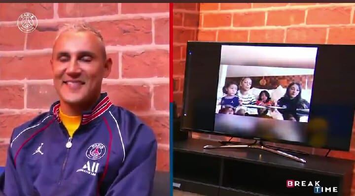 Keylor Navas y su familia