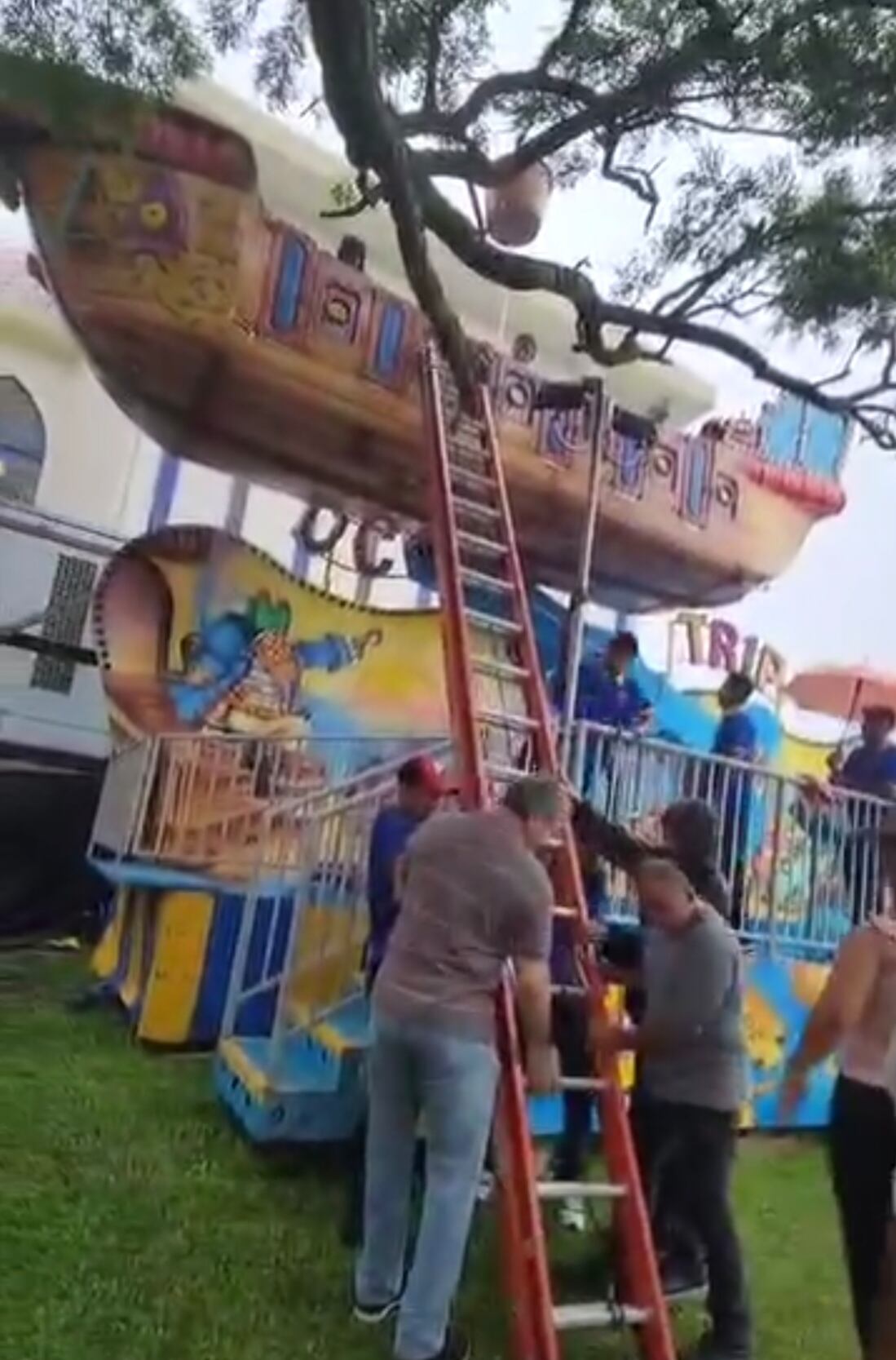 Emergencia en juego mecánico en las fiesta de Tilarán 2024