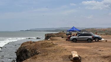 Así está el peñón de Guacalillo este Jueves Santo tras feo accidente del pasado fin de semana