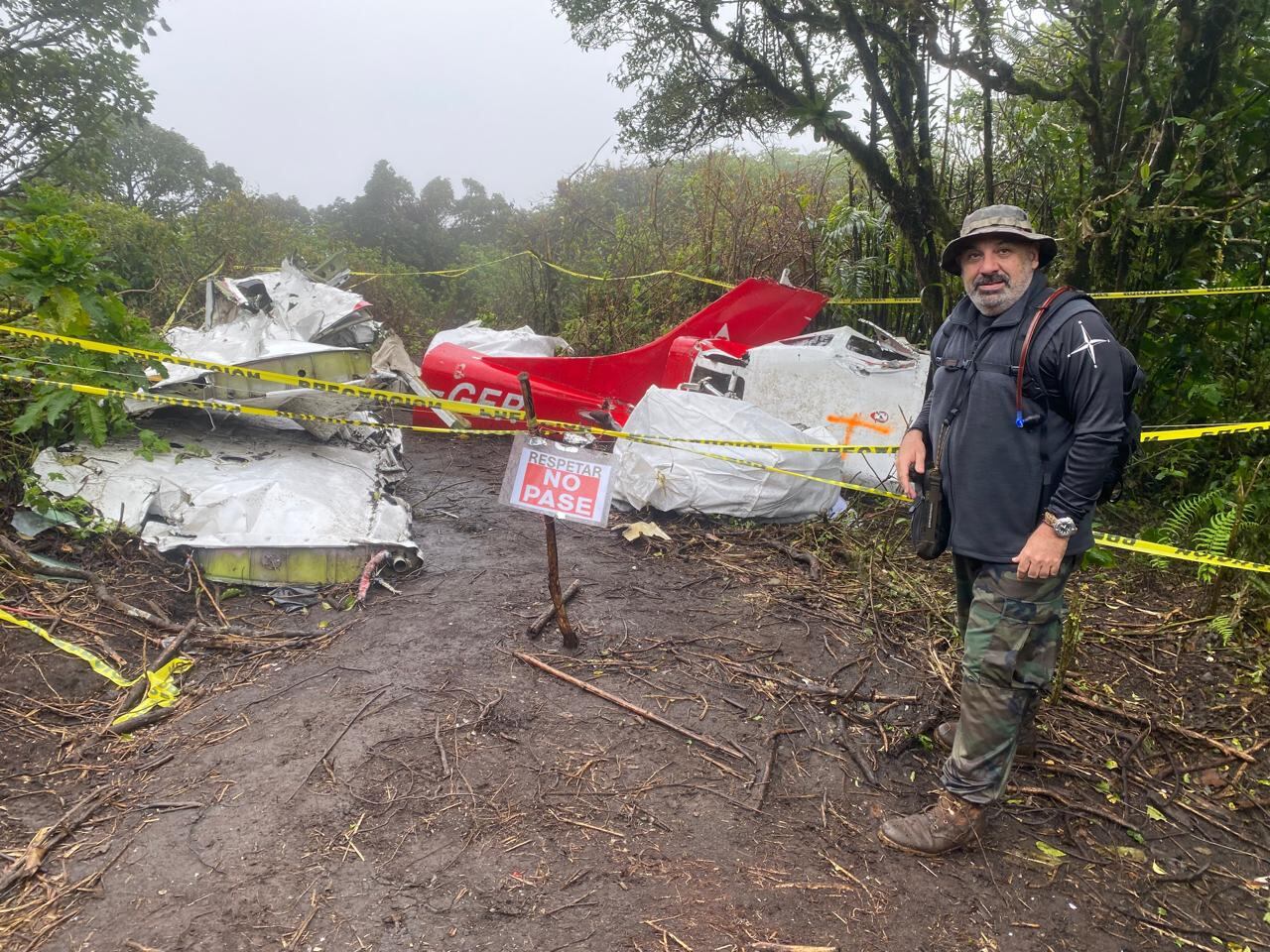 Tragedia aérea de Pico Blanco llevó 35 años a rescatista al mismo sitio donde 23 personas fallecieron
