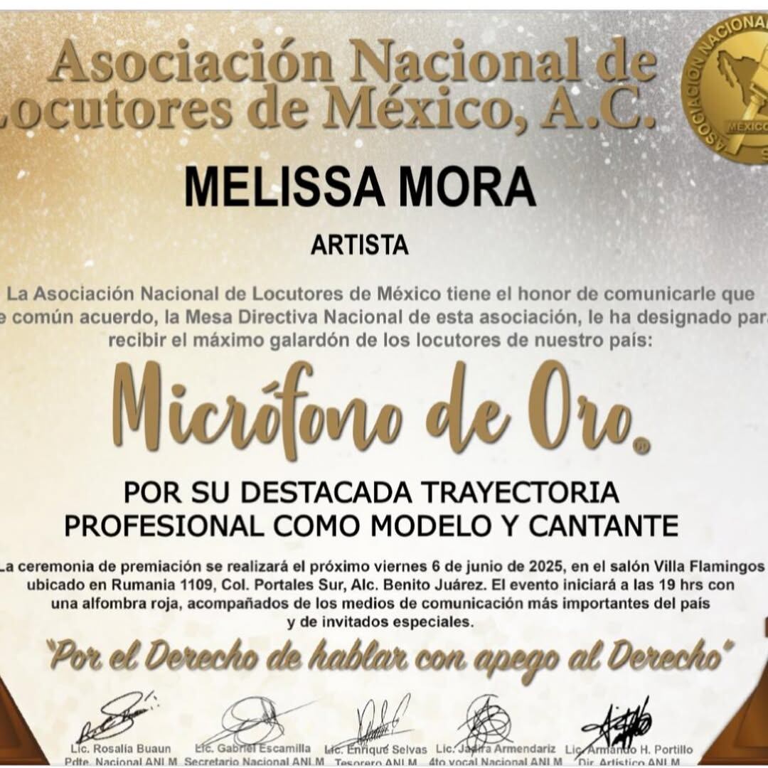 Melissa Mora, cantante