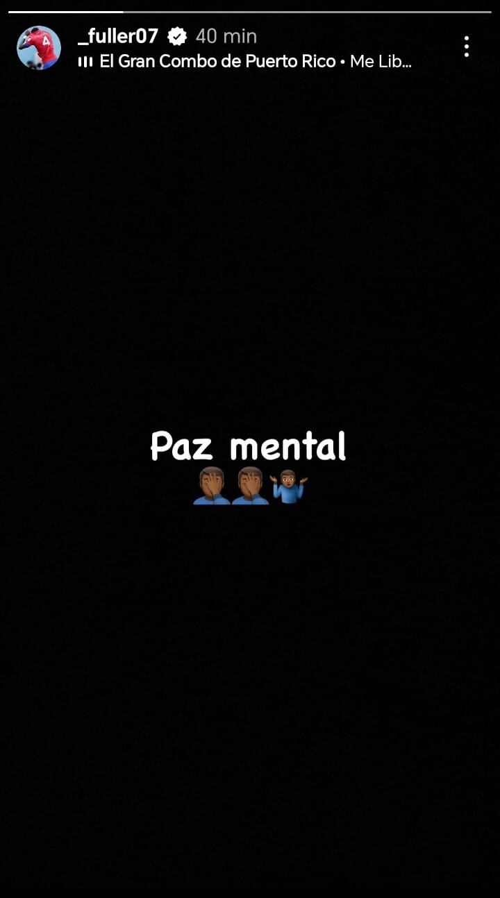 Keysher Fuller publicó este mensaje tras que se comunicara su salida del Herediano.