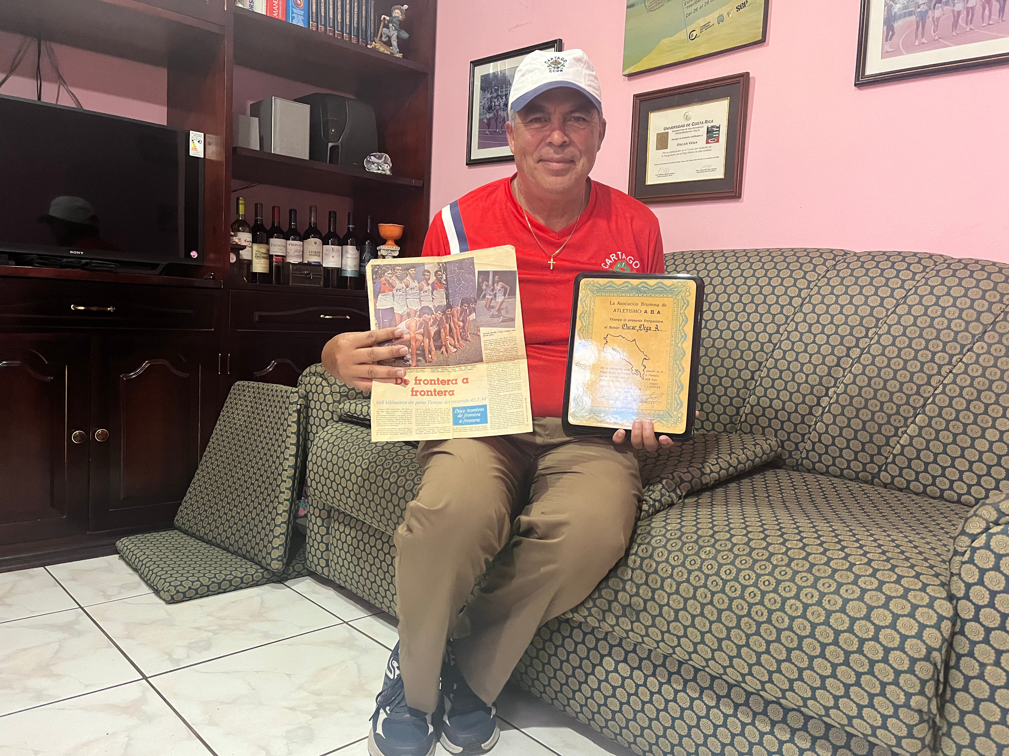 óscar vega, atletismo, carrera de relevos de frontera a frontera
