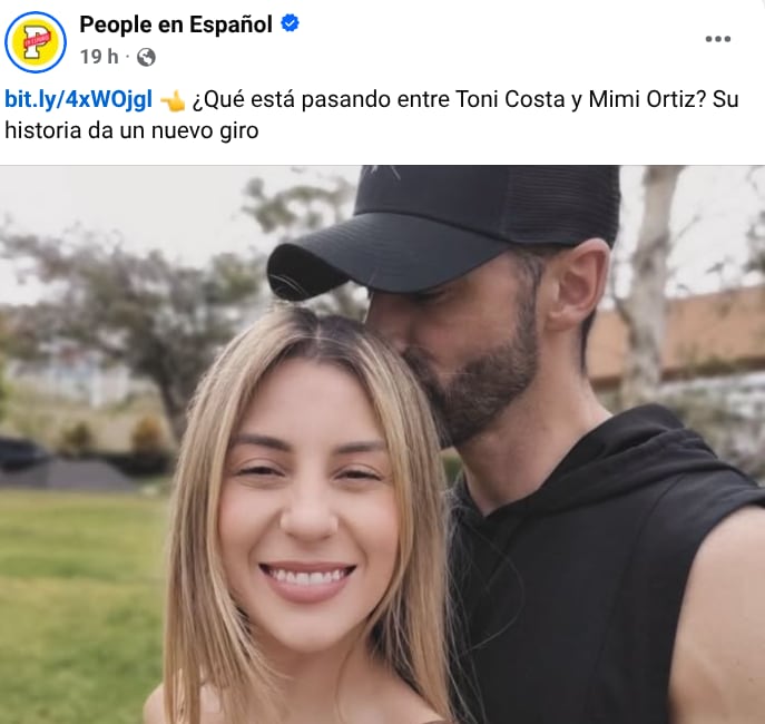 Toni Costa y Mimi Ortiz, cuyo romanece inició en Mira quién baila