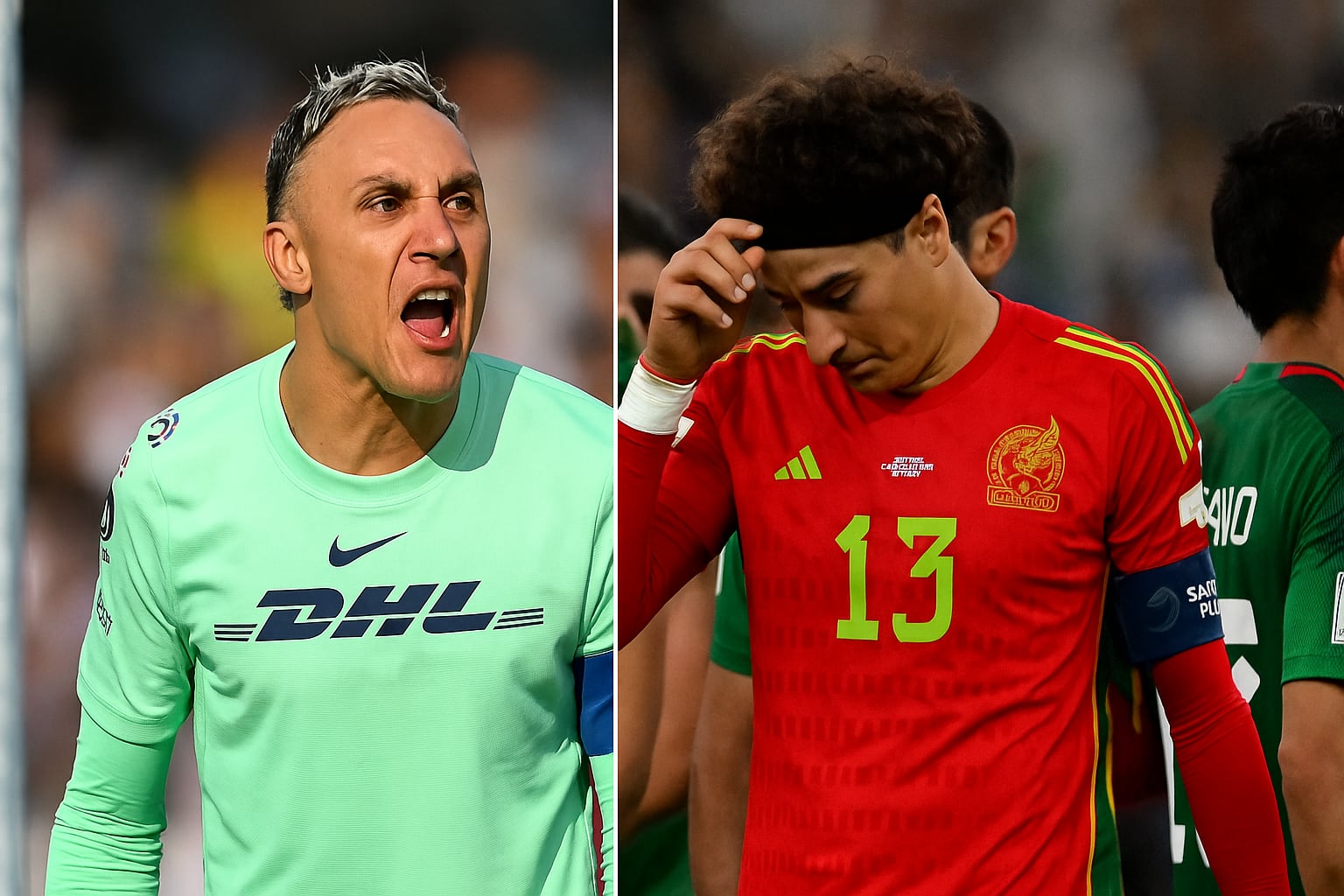 El debate entre Keylor Navas y Ochoa vuelve a encenderse por el rendimiento del mexicano (Imagen hecha con IA y utilizada con fines ilustrativos).