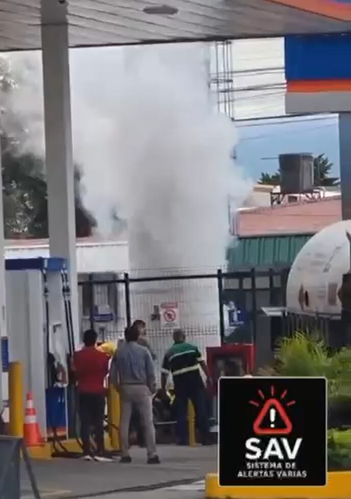 La fuga de gas ocurrió en una estación de servicio en Moravia.