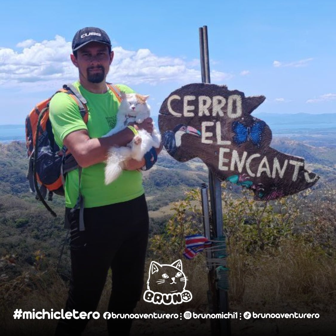 Bruno no es un gato cualquiera. Este peludito coronadeño, de un año y siete meses, es toda una celebridad felina, deportista de hueso (o garra) colorado y tan carismático que en redes sociales lo siguen como si fuera influencer. Su papá humano, Diego Zamora Jiménez, de 38 años y vecino de San Antonio de Coronado, fue quien sin saberlo desató esta aventura.