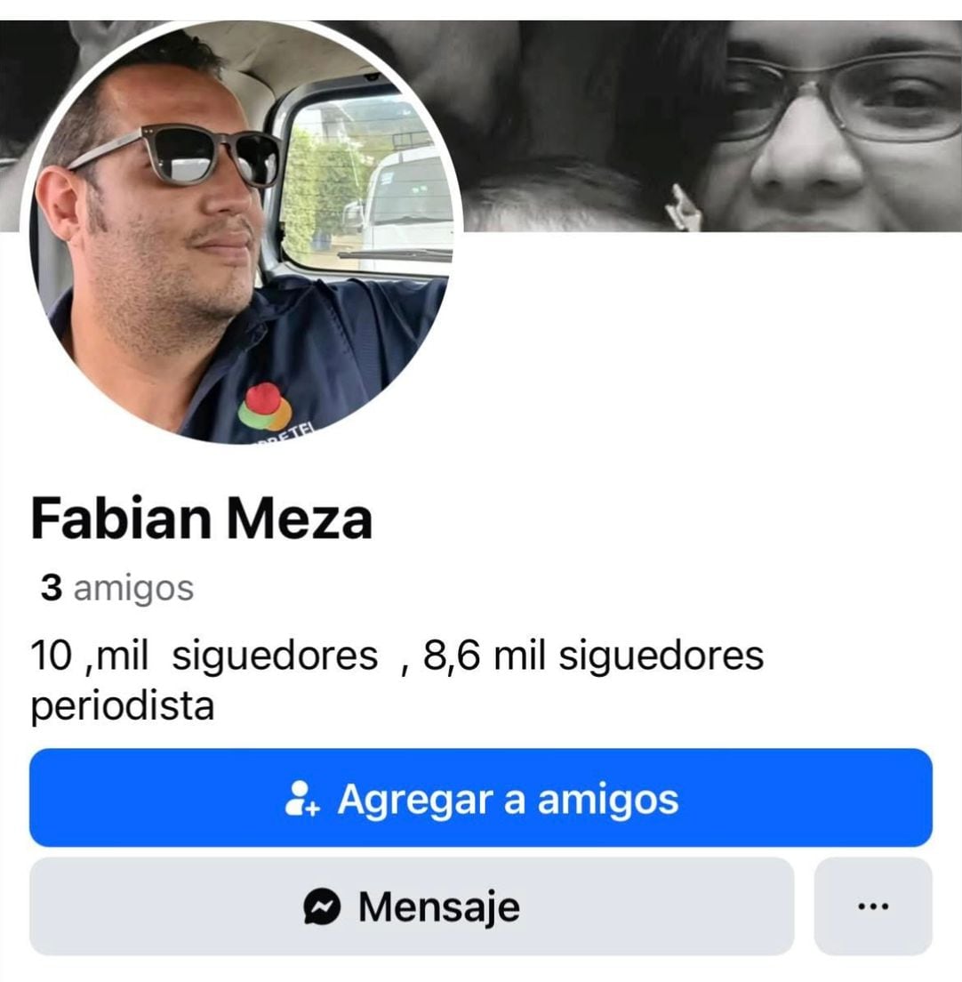 Fabián Meza, periodista de Noticias Repretel.