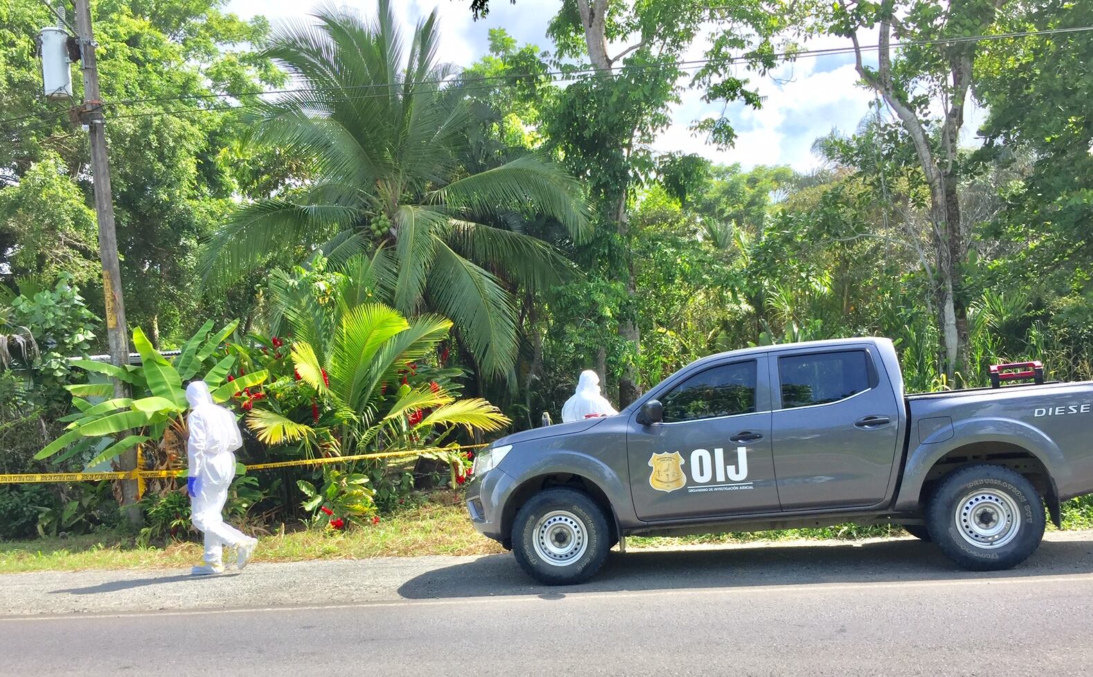 Joven de 16 años es asesinada a balazos en Valle de la Estrella, Limón. Foto Raúl Cascante.