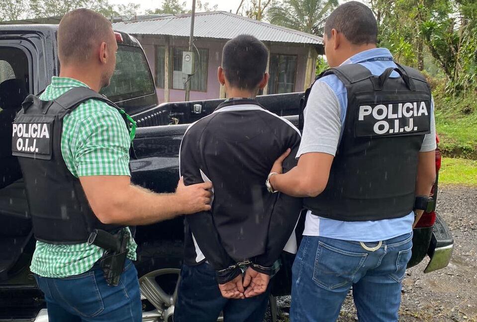 Pichardo fue detenido en Bijagua de Upala. Foto OIJ.