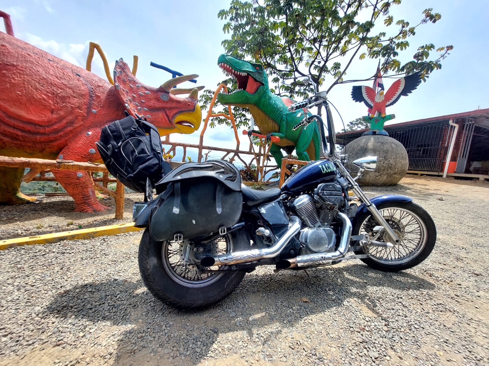 Moto Honda Shadow 600 del 2005 de Esdras Jiménez Castillo.. Foto: Cortesía