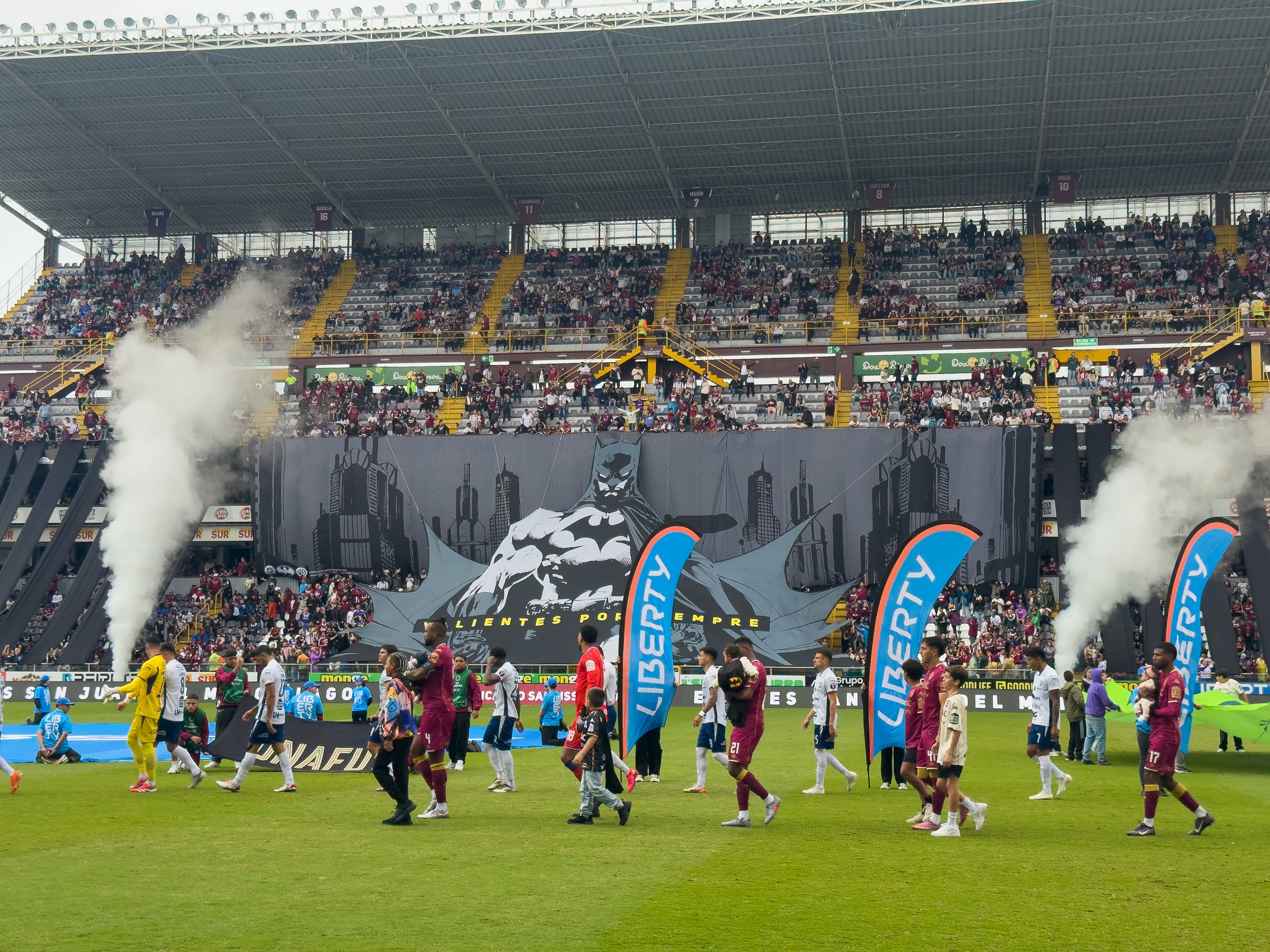 14/12/2025, San José, Estadio Ricardo Saprissa, partido de vuelta de la semifinal del torneo de apertura 2025 entre el Deportivo Saprissa y el Club Sport Cartaginés.